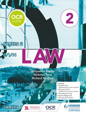 cover image of OCR A Level Law Book 2